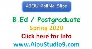 aiou studio 9 solved assignment ma education